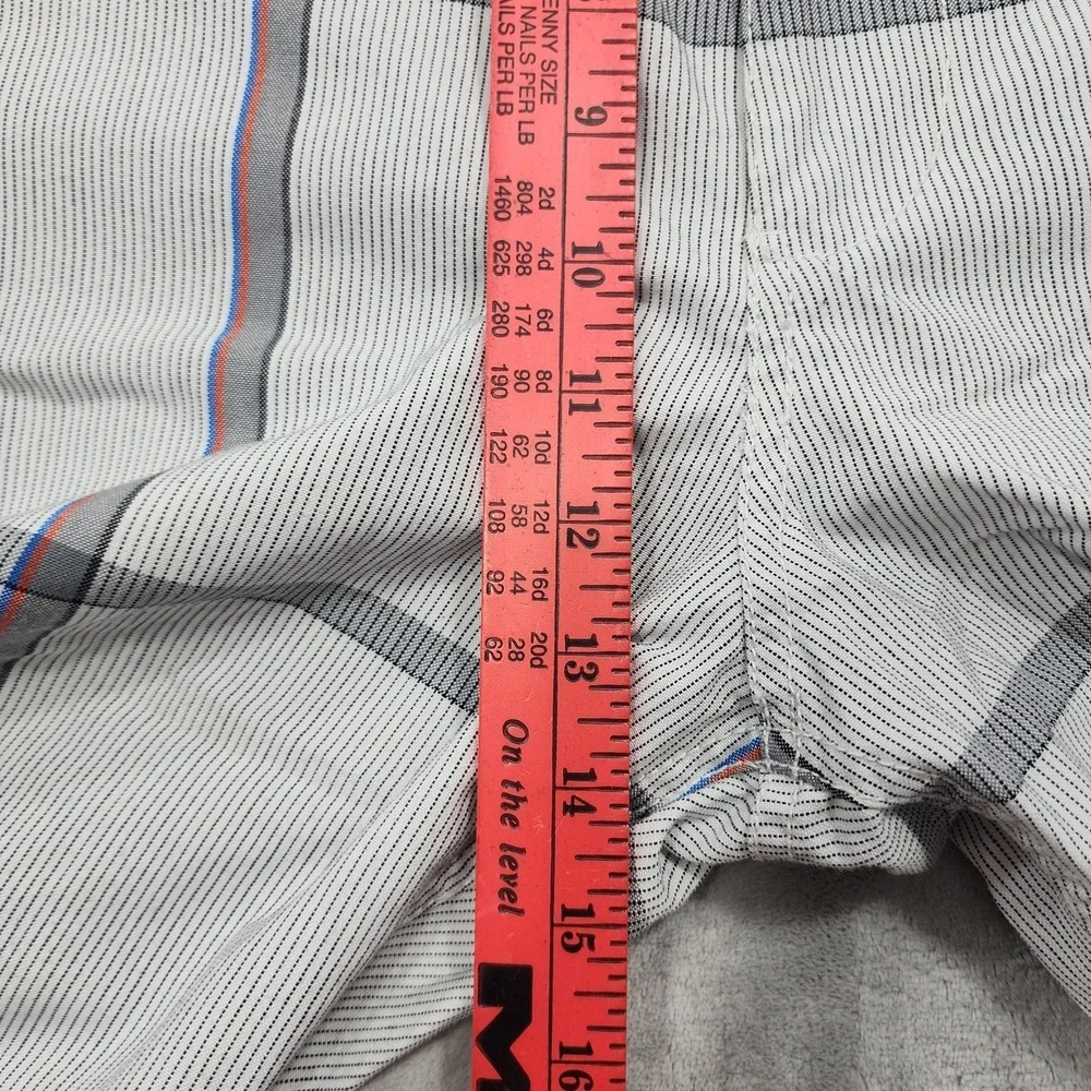 Vintage Champs Sports Shorts Mens 38 Gray Plaid Chino Flat Front Casual Skater